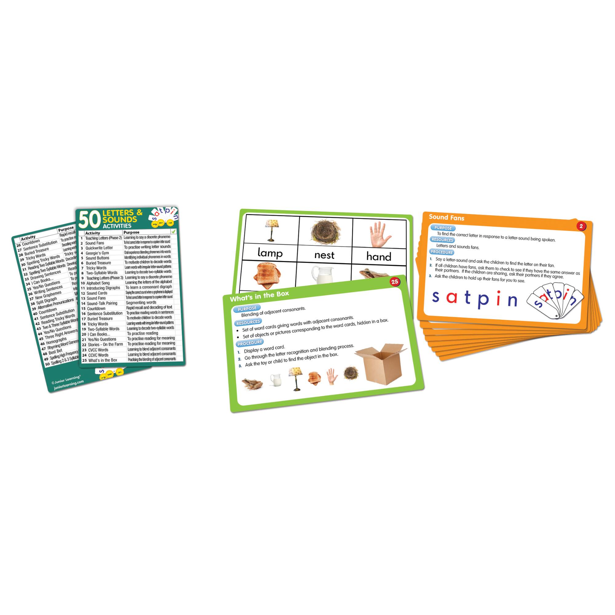 Junior Learning® 50 Letters & Sounds Activities Learning Set